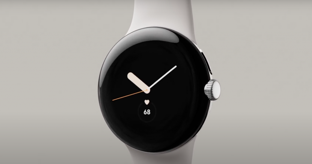 谷歌（Google）12日發表首款智慧手錶Pixel Watch，搶攻智慧穿戴市場。（圖／翻攝自Google store影片）
